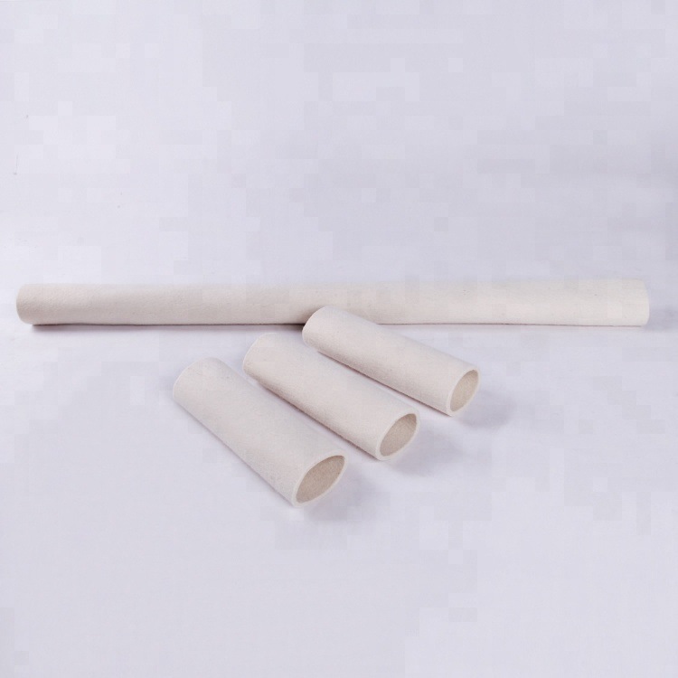 供应 除尘设备毛毡套 尺寸标准除尘无缝羊毛毛毡套按客户需求