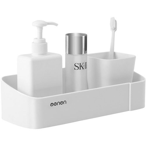 Non-piercing bathroom shower storage rack triangular stand storage shelf wall-mounted toilet washroom sink corner shelf single-layer corner bracket