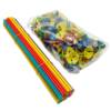 Manufacturers supply plastic rod voices vane club durtilizer latex ball balloon accessories