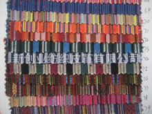特殊色织布彩色条纹藏族布 小数民族风布鞋材布家私家具布特材布
