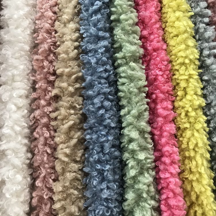 新品波卡拉羊绒 羊卷绒 土耳其仿羊毛 圈圈绒服装玩具长毛绒面料