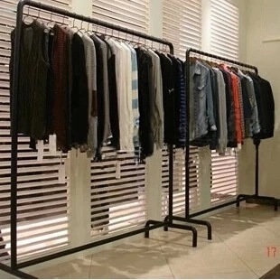 Wrought Iron Clothes Hanger Rod Clothing Store Men's and Women's Shelf Display Rack Floor-to-Floor Nakajima Rack Side Rack Clothes Shelf Special Offer Wrought Iron Clothes Hanger Rod Clothing Store Men's and Women's Shelf Display Rack Floor-to-Floor Nakajima Rack Side Rack Clothes Shelf Special Offer