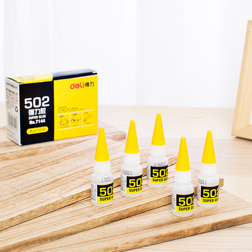 Wholesale Deli 7144 strong glue 502 quick-drying glue shoe repair glue large bottle of shoe glue