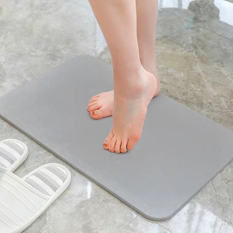 硬硅藻泥脚垫吸水垫硅藻土地垫卫生间脚垫浴室防滑垫速干门垫子