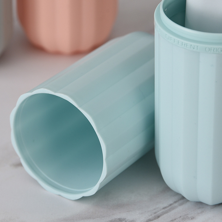 USAR viaje cepillo de dientes caja de almacenamiento taza de lavado traje de cepillo de dientes portátil hombres y mujeres pareja creativa taza de enjuague bucal