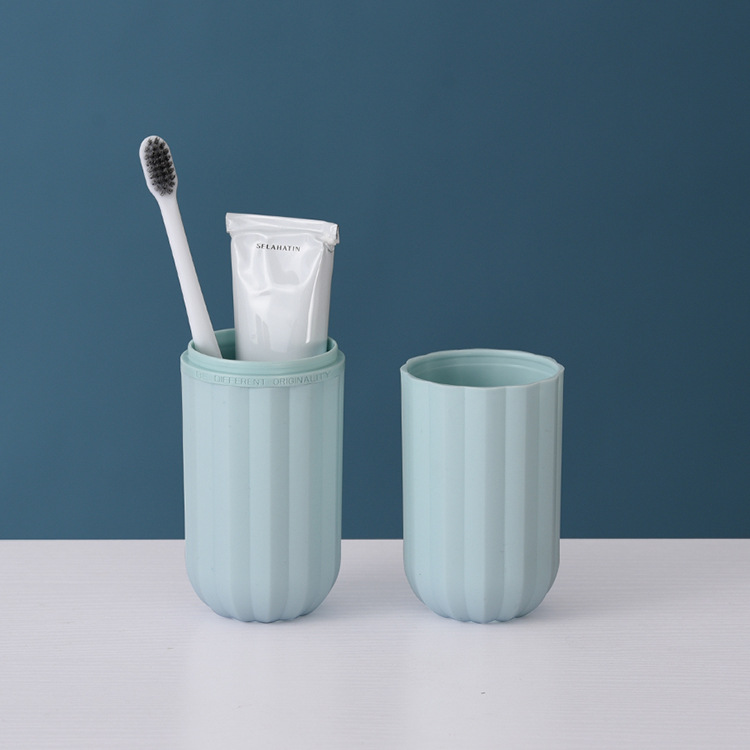 USAR viaje cepillo de dientes caja de almacenamiento taza de lavado traje de cepillo de dientes portátil hombres y mujeres pareja creativa taza de enjuague bucal