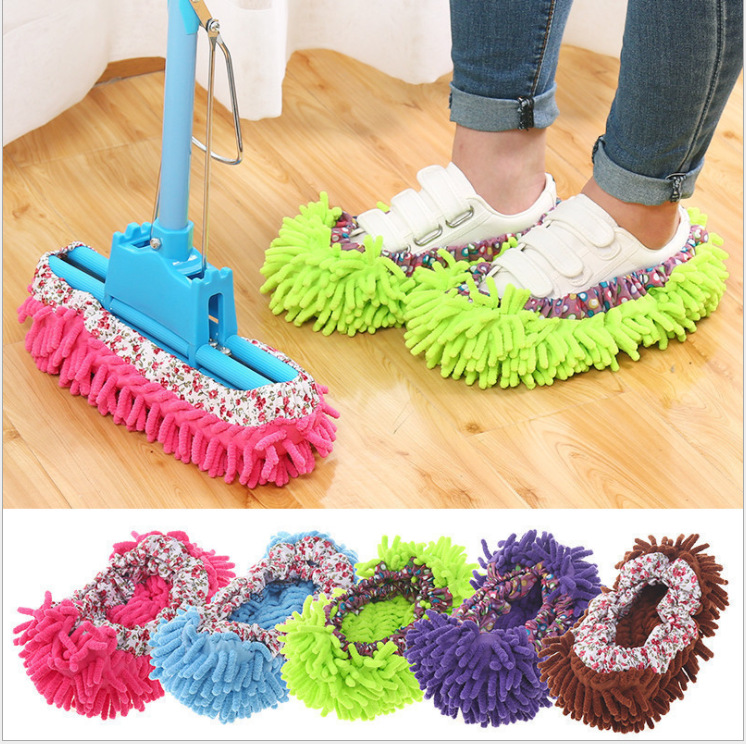 Chenille Mopping Shoe Covers, Lazy Shoe Covers, Mop Hoods, Floor Mopping Shoe Covers, One Price Per Piece