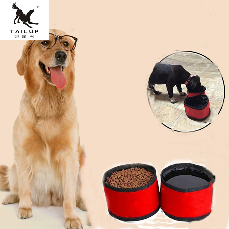 Собака миска собака чаша домашнее животное двойной чаша кошка собака чаша Тедди VIP Оксфорд ткань Двойная чаша золотой ретривер Медведь собака чаша