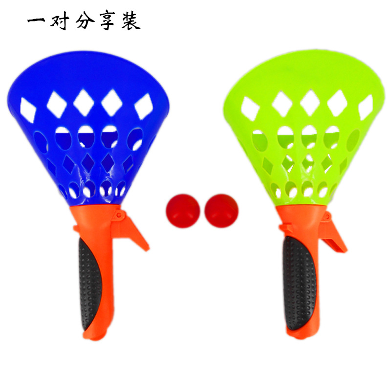 Niños nuevo exótico lanzando bola juguete partido ocio diversión catapulta bola doble traje