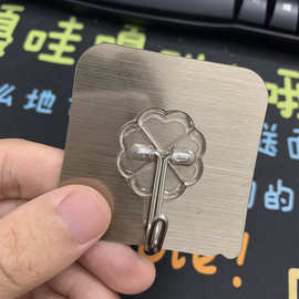 無痕掛勾防水摆地摊不锈钢浴室挂钩拉丝粘钩免钉无痕粘钩现代简约