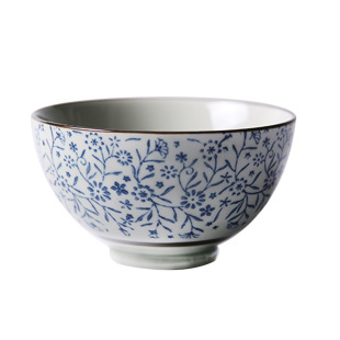 Creative Japanese ceramic bowl underglaze hand painted tableware Rice Bowl vintage goblet Japanese restaurant Bowl plate dish