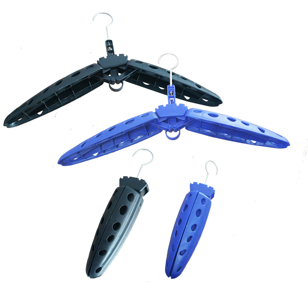 Cross-border in stock diving hanger diving suit hanger thickened multi-functional folding drying rack for hotel home use