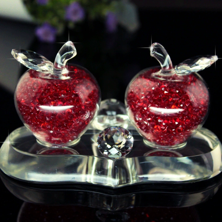 Автомобильные украшения Парфюмерия для автомобиля яблочный парфюм алмаз яблочный кристалл креативные украшения внутренняя консоль