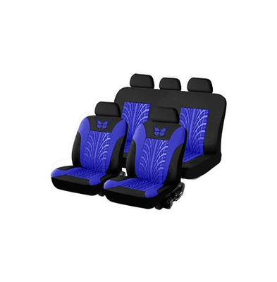 Universal seat cover — Foreign Trade - blue-2-piece-set-single-seat-in-front-row