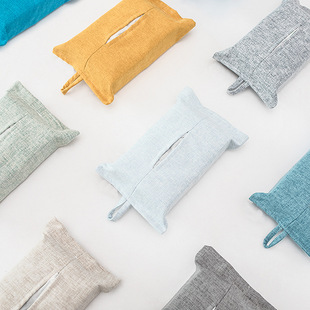 Famous Yang Zhixiu fabric tissue bag tissue bag tissue box car tissue box with Hook living room tissue bag
