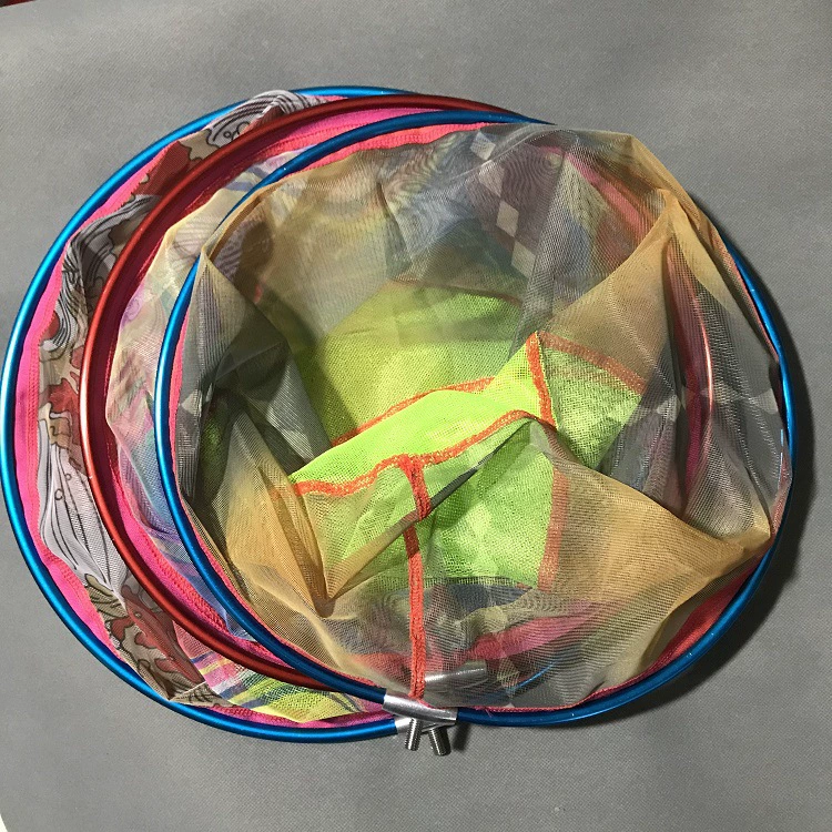 30cm35cm40cm Алюминиевый сплав чистая головка Печать Чистая сумка рыболовные снасти сетка оптом