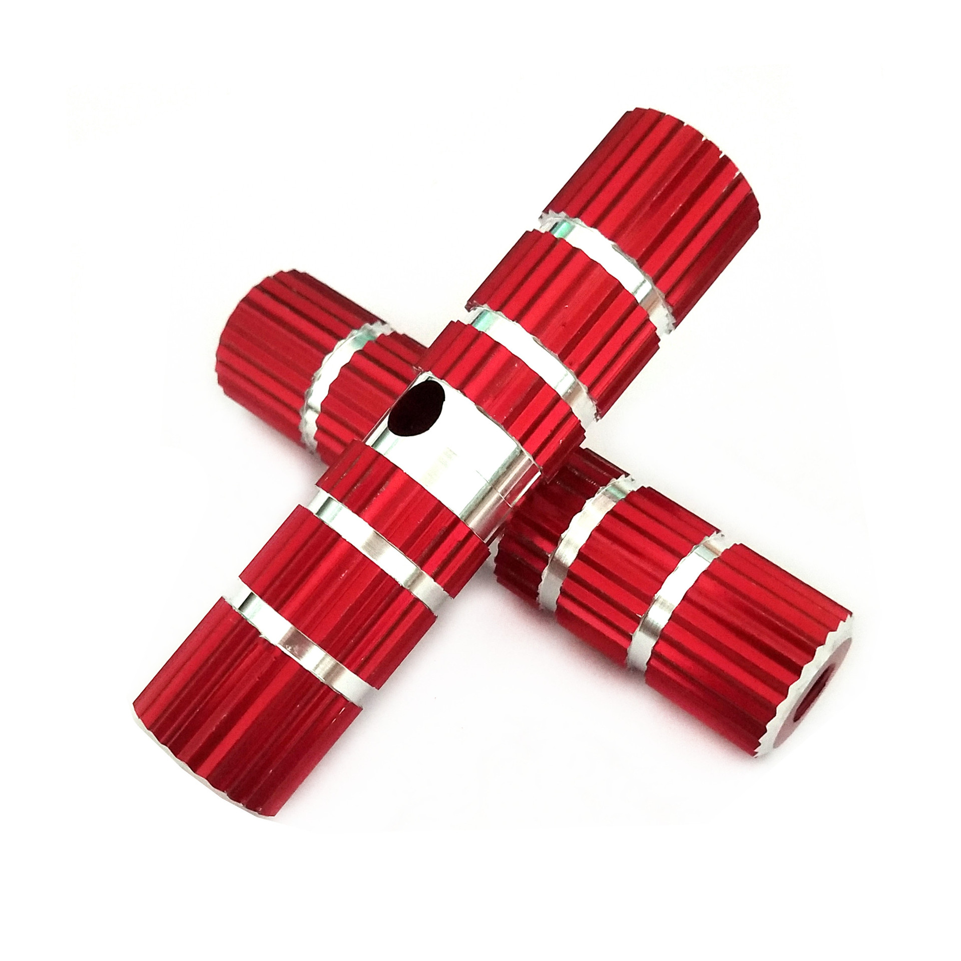 Bicicleta columna de aluminio Barra de pie cilíndrica bicicleta de montaña varilla de pedal columna de pie sólido cohete cilindro accesorios al por mayor