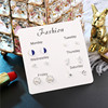 Universal earrings, set, zirconium from pearl, silver needle, Korean style, silver 925 sample