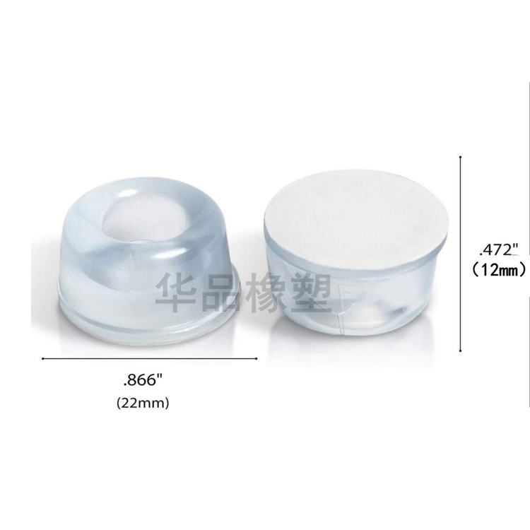 22*10MM Almohadilla de PVC de alta transparencia Almohadilla antivibración de amortiguación antideslizante autoadhesivo del gabinete de muebles