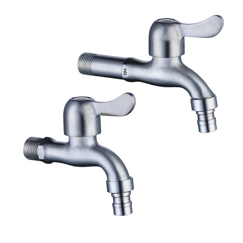 304 stainless steel manufacturer stainless steel washing machine faucet bathroom quick open single cold mop pool faucet