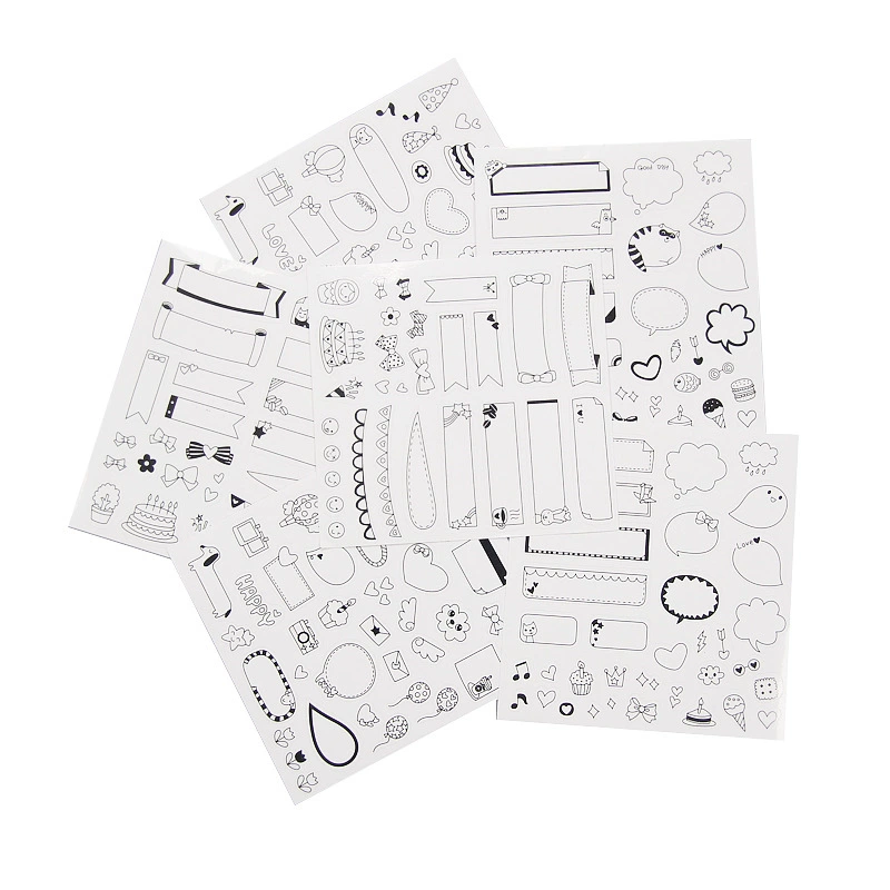 Набор декоративных стикеров Pola Season 3 Y6 для фотоальбомов, стикеры для диалоговых окон в стиле Polaroid