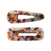 Fashionable hairgrip, set, acrylic resin, hair accessory, European style, simple and elegant design, suitable for import