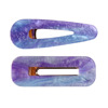 Fashionable hairgrip, set, acrylic resin, hair accessory, European style, simple and elegant design, suitable for import