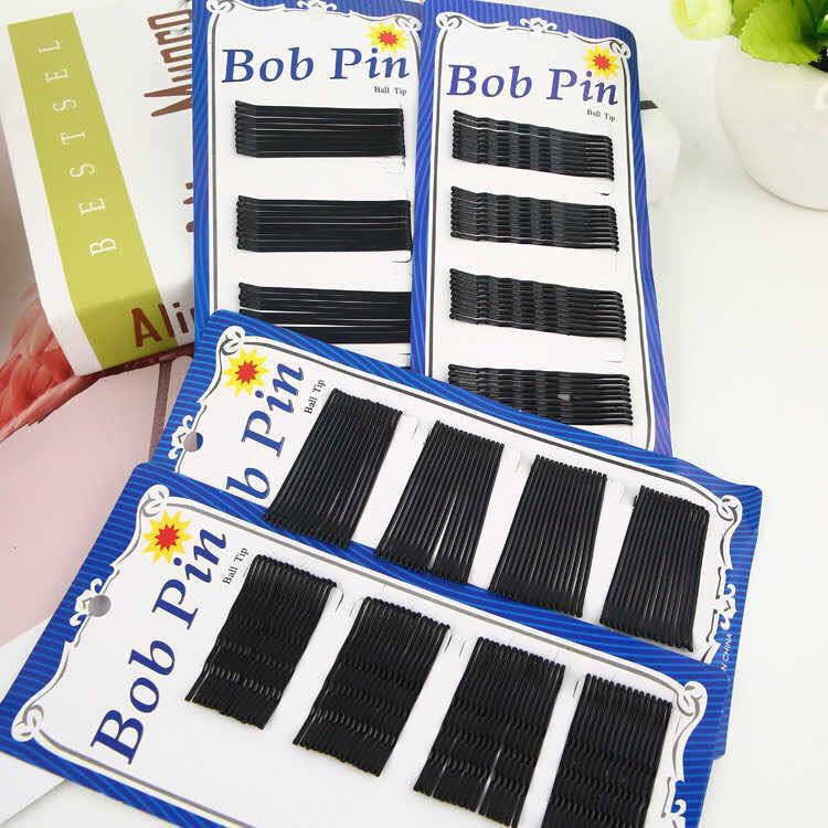 Blue Card black clip headdress hairpin side clip bangs clip simple girl hair clip hair accessories 2 yuan shop hot sale