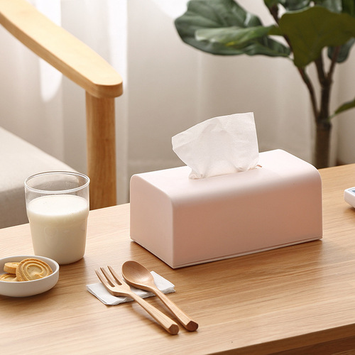 Simple tissue box desktop storage box living room coffee table tissue box creative dining table desk tissue storage box
