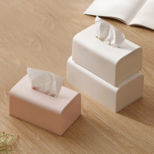 Simple tissue box desktop storage box living room coffee table tissue box creative dining table desk tissue storage box