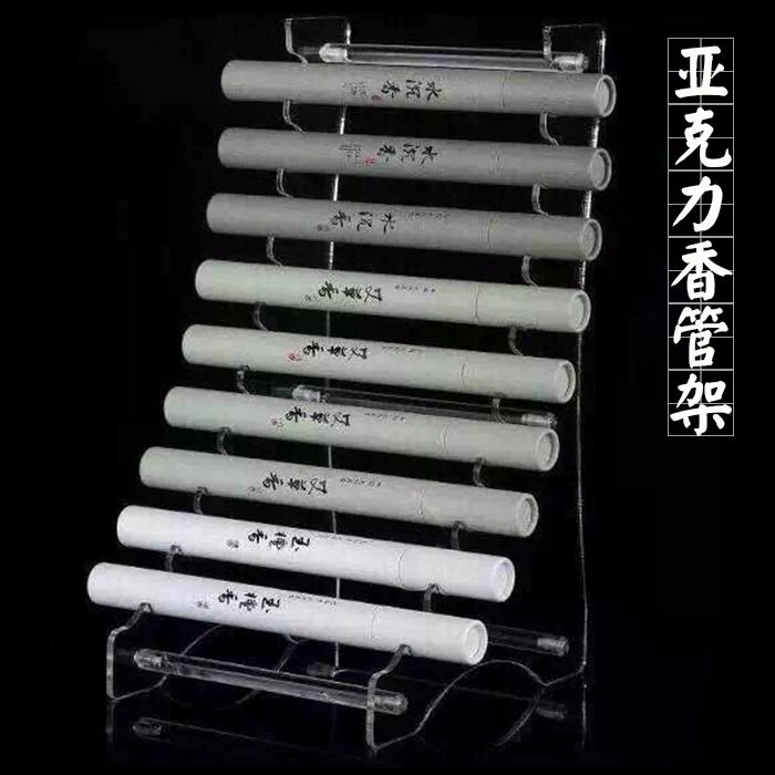 Прозрачная акриловая подставка для благовоний подставка для ароматических трубок Изысканная подставка для благовоний сандаловое дерево ладан