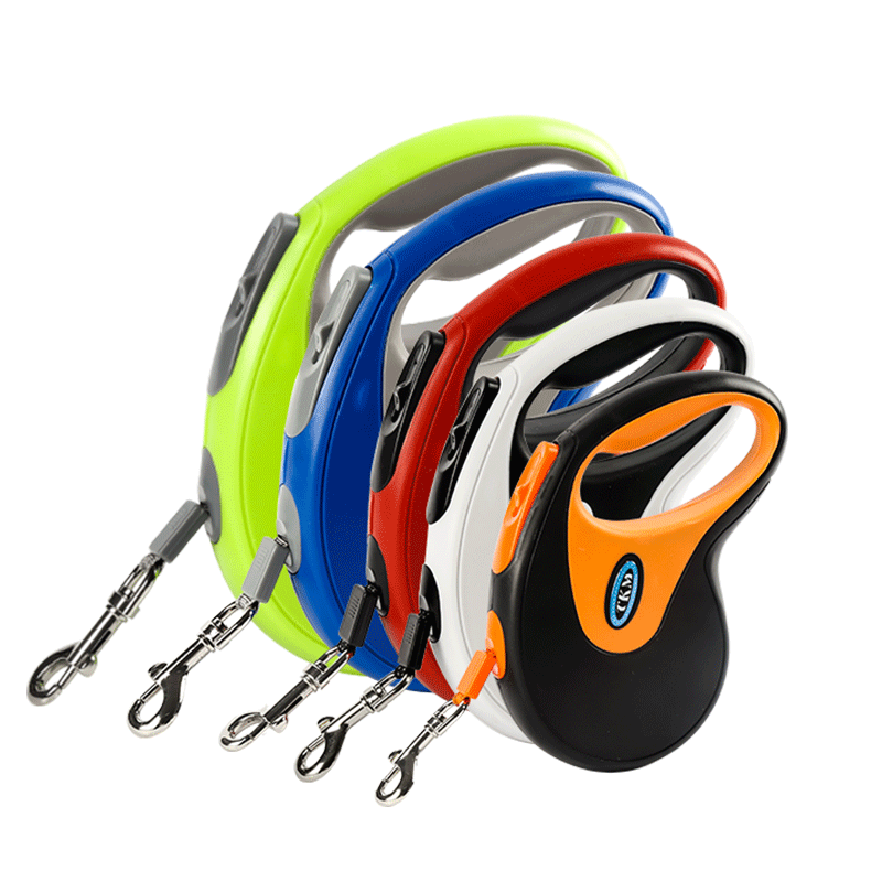Fábrica en stock correa para mascotas perro tractor automático Cadena de perro retráctil suministros para mascotas al por mayor