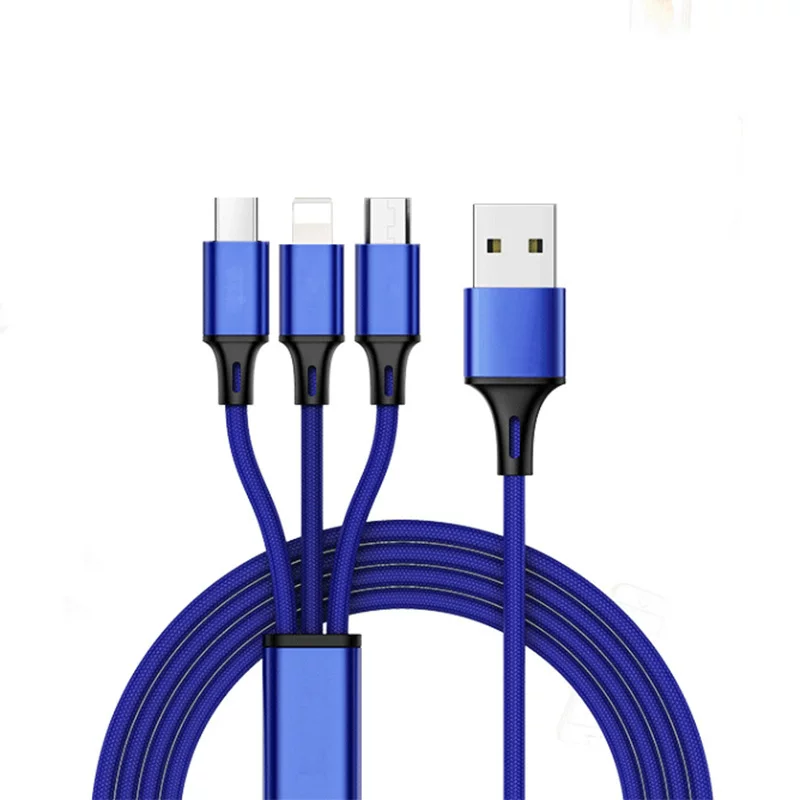 Small universal mobile phone, nylon woven charging cable, Android, 5A