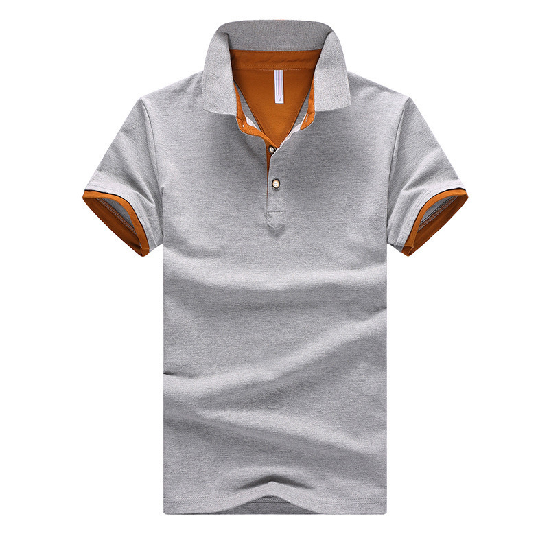 New Men's Summer New Men's Polo Shirt Large Size Slim-fit Youth Short-sleeved Casual Breathable T-shirt