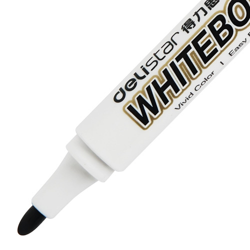 Deli 6817 whiteboard pen office and home erasable red blue black logistics