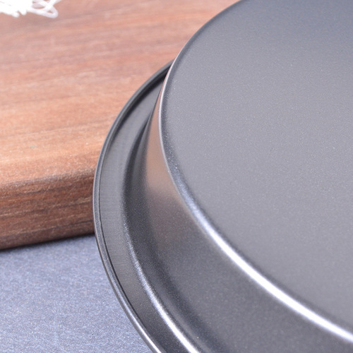 Dark carbon steel pizza pan non-stick baking pan round cake mold 6/8/9 inch 11 inch 12 inch household baking pan