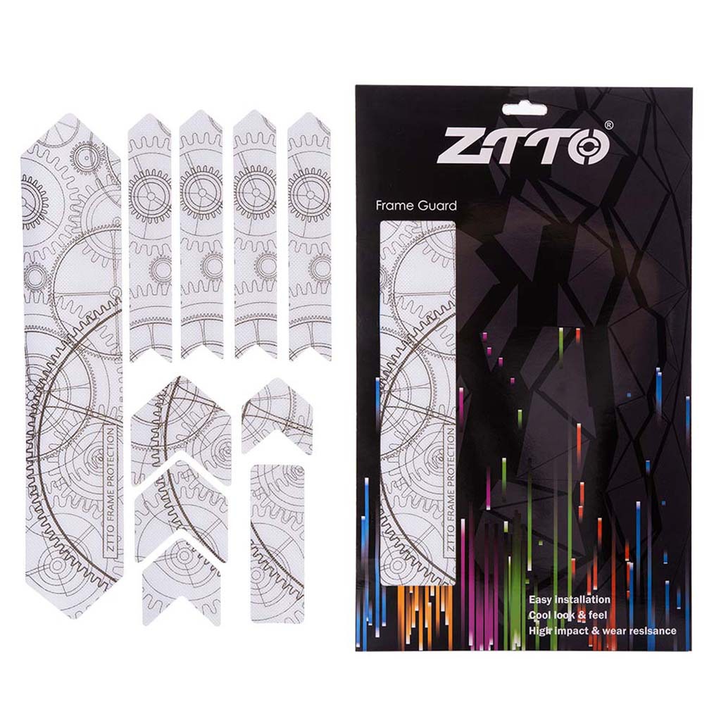 Parche de protección del marco de la bicicleta de montaña ZTTO Parche de película gruesa de la bicicleta de carretera Pegatina de protección impermeable antideslizante resistente al desgaste