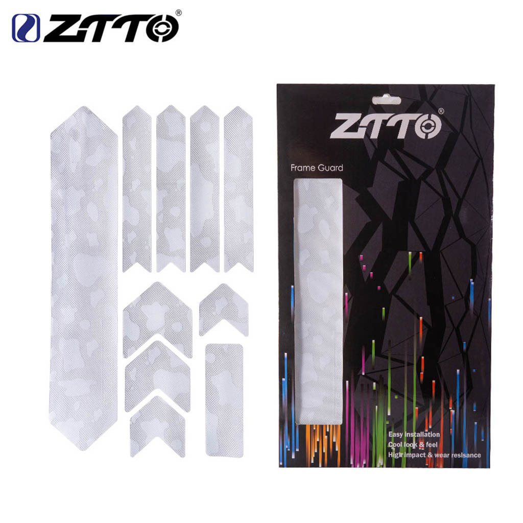 Parche de protección del marco de la bicicleta de montaña ZTTO Parche de película gruesa de la bicicleta de carretera Pegatina de protección impermeable antideslizante resistente al desgaste