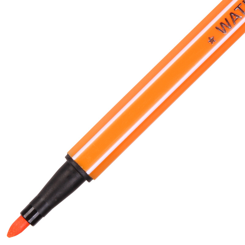 Deli 6954 pluma de acuarela lavable estudiante de escuela primaria pintura arte 24-color deseando botella barril con tarjeta de deseo adicional