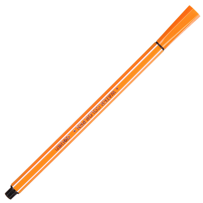 Deli 6954 pluma de acuarela lavable estudiante de escuela primaria pintura arte 24-color deseando botella barril con tarjeta de deseo adicional