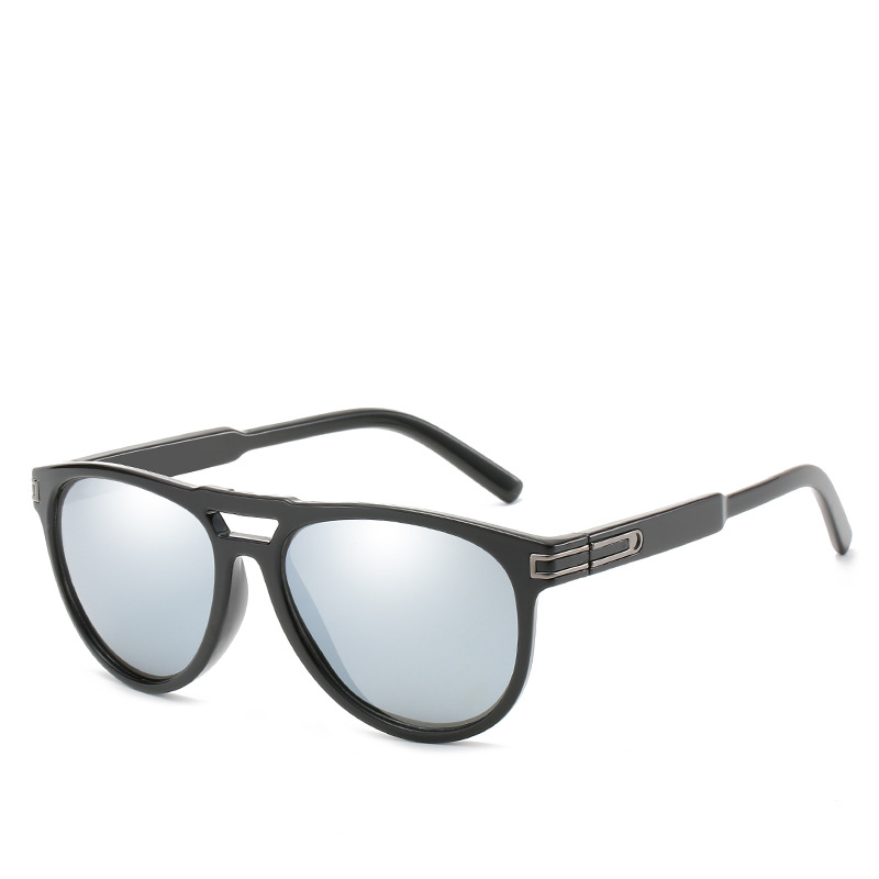 Fábrica directa piloto doble haz gafas de sol polarizadas deportes cómodos gafas de sol de los hombres de moda transfronteriza