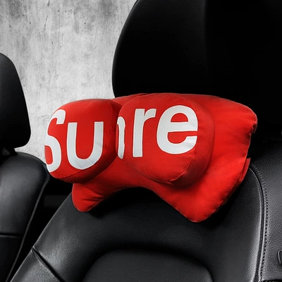 Headrest Pillow Car Headrest Car Pillow - sup-red-single-head-restraint
