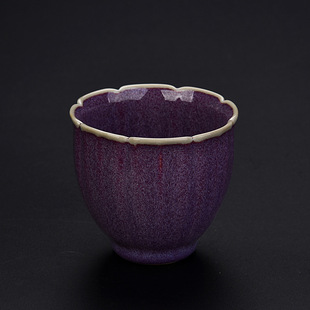 Five Famous Kilns Jun Kiln Tea Cup Personal Cup Tea Tasting Cup Kiln Change Ceramic Kung Fu Tea Set Handmade Cup Tea Cup Master Cup