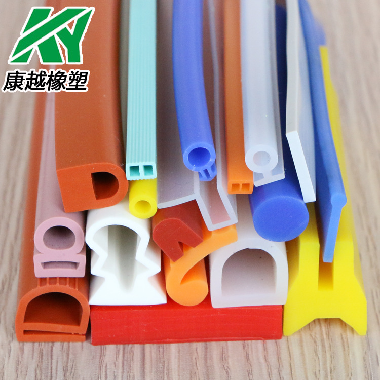 供应彩色耐高温硅胶密封条 耐腐蚀异型硅胶条 发泡防水硅胶条厂家