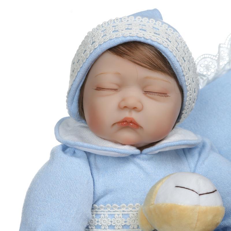 NPK simulación bebé muñeca de silicona tendero recomendar nueva muñeca de tela puede sentarse y mentir