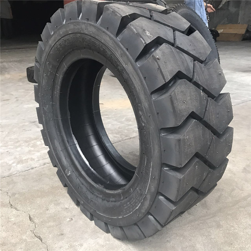 矿山花纹实心胎28*9-15轮胎大量批发充气28x9-15