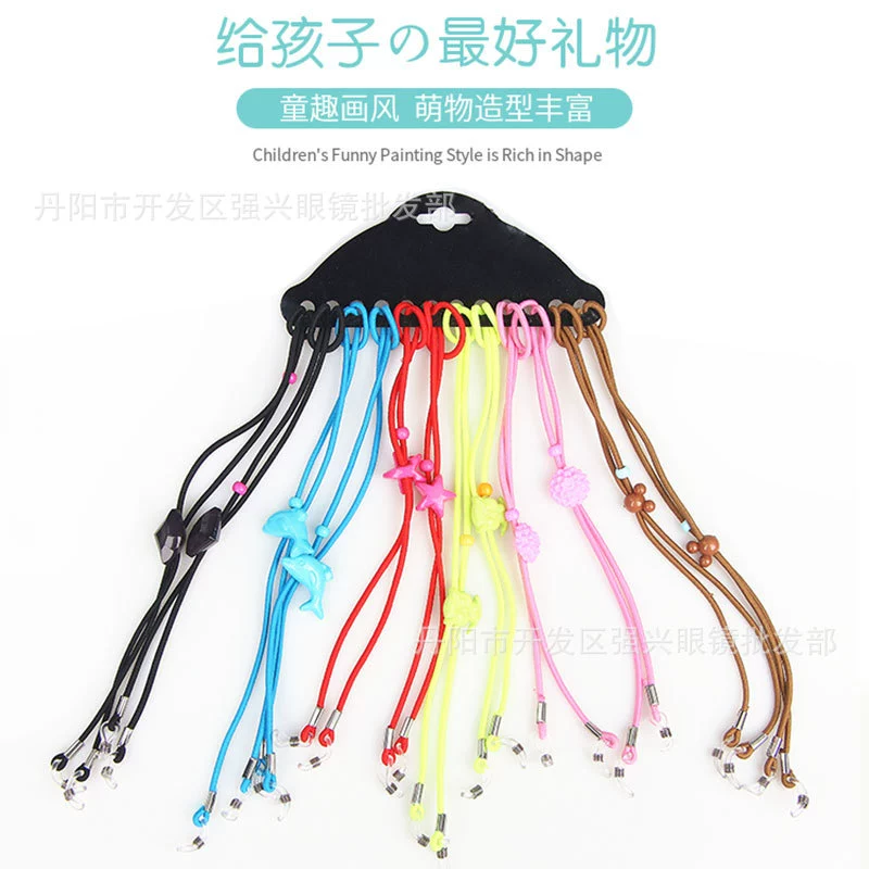 Детские очки веревка солнцезащитные очки для близорукости ремешок цветной мультфильм эластичный Противоскользящий анти-падение эластичная веревка оптом