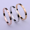 Golden women's bracelet for beloved stainless steel, accessory, Korean style, pink gold, wholesale