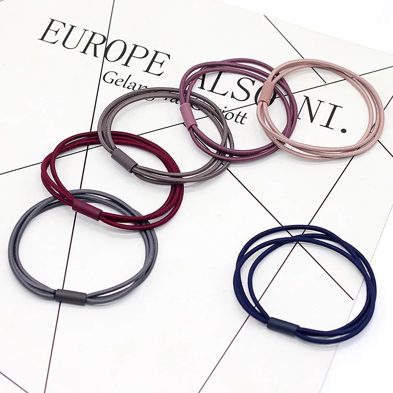 cute universal base elastic hair rope