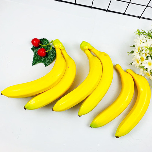 Manufacturer supplies simulated foam banana model, fake fruit, fake banana window display, hotel decorations, photography props